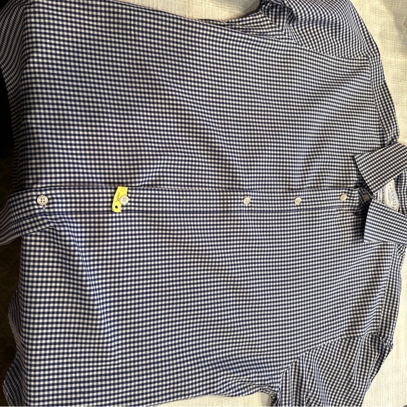 Men’s Charles Tyrwhitt Tailored Fit Shirt 35x17 blue check 100% cotton - Picture 4 of 7